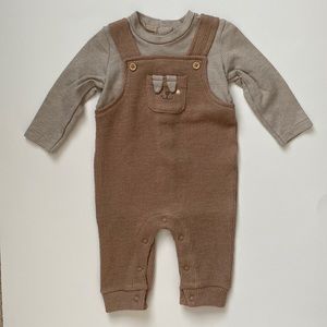 NWOT Overall with Knit Bodysuit